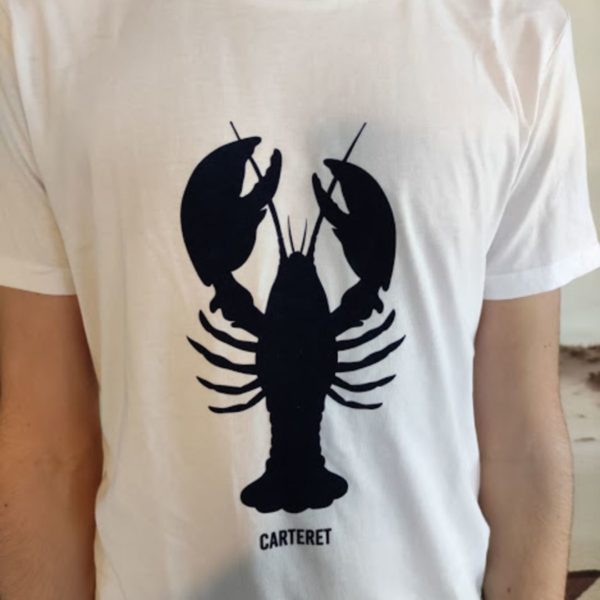 Tee shirt Homme "Homard de Carteret" / velours Marine – Image 2