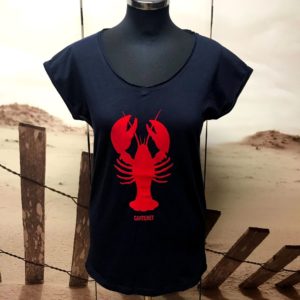 Tee shirt Femme "Homard de Carteret" Rouge