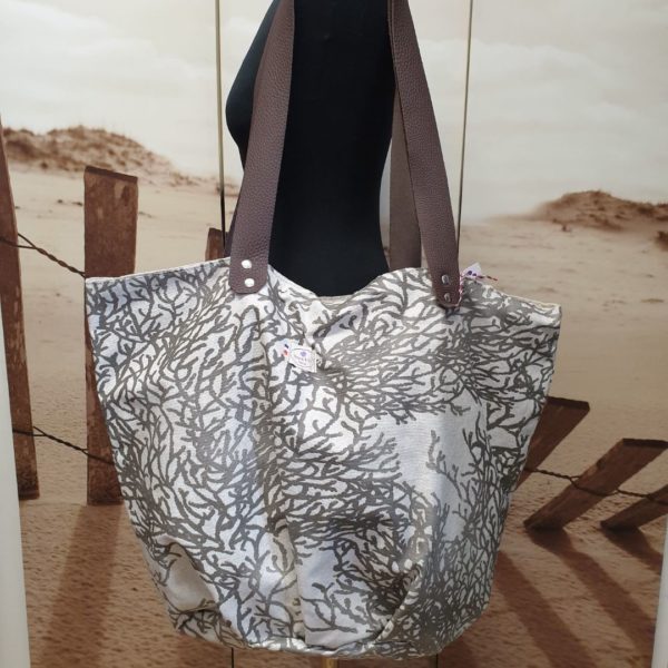 Sac Octave & Compagnie corail taupe