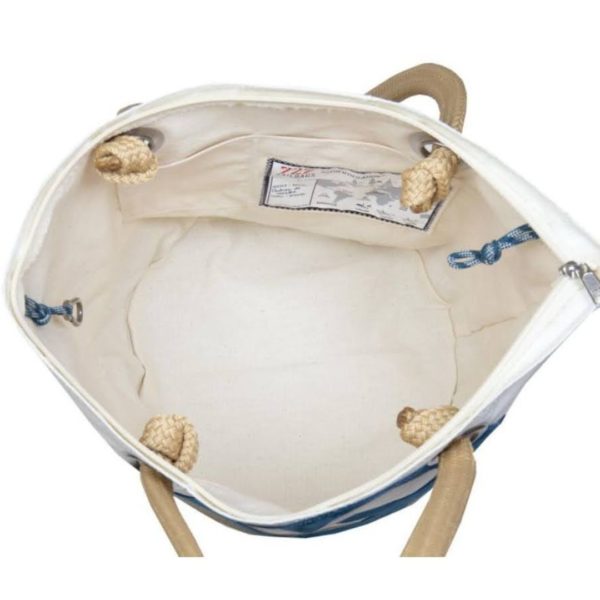Sac en voile recyclée lin et cuir – Image 4