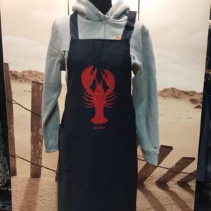 Tablier "Homard Carteret" Pailleté ROUGE
